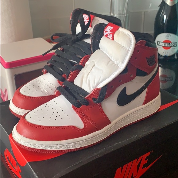 Sold! Chicago Air Jordan 1 4Y/ 5.5women - Picture 3 of 7